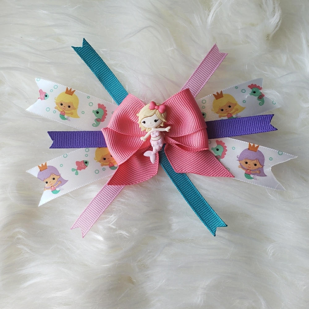 Handmade Mermaid Hair bow